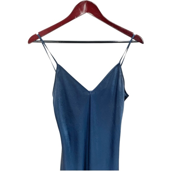 Wilfred Blue Only Slip Cami Midi Dress Size S - Picture 6 of 10